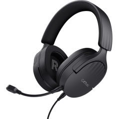 Trust GXT 489 FAYZO Gaming Headset - Premium Black Cabling with Crystal Clear Sound & Comfort